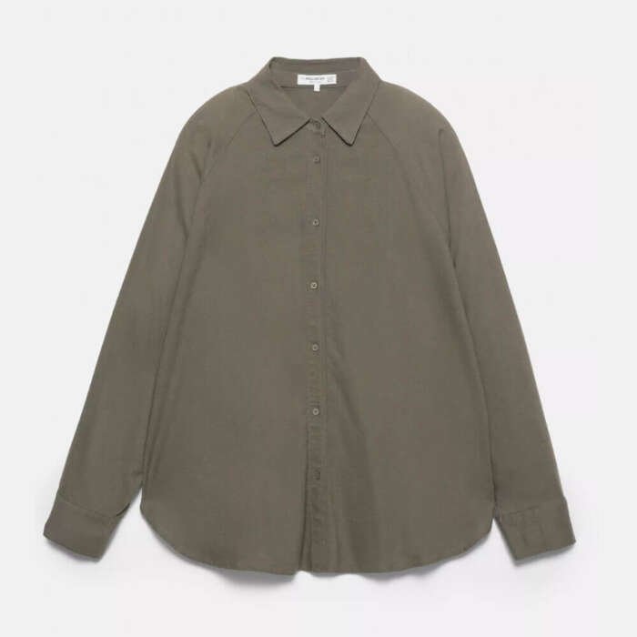 Rustic linen blend shirt