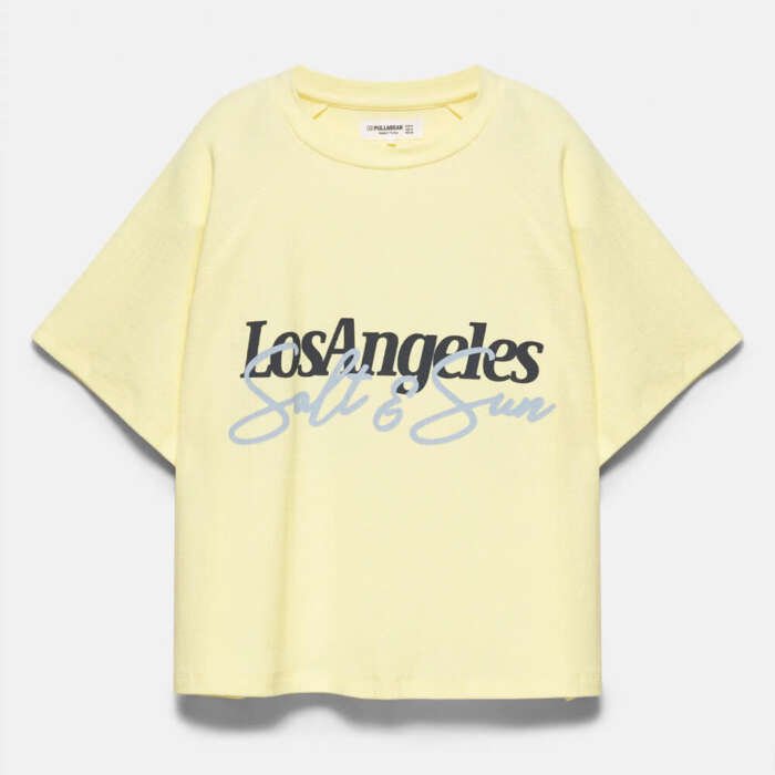 Los Angeles hibiscus floral T-shirt